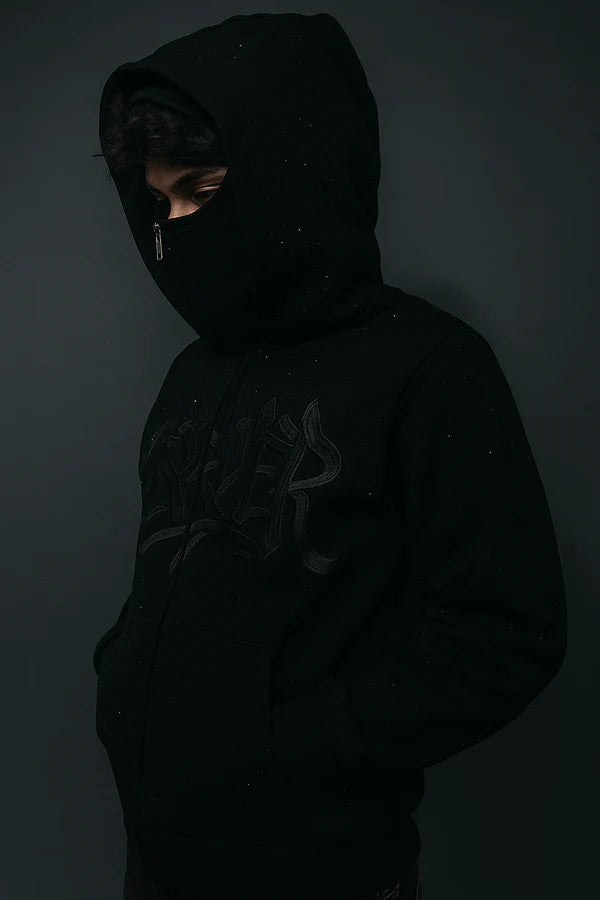Balaclava Hoodie Rhinestone