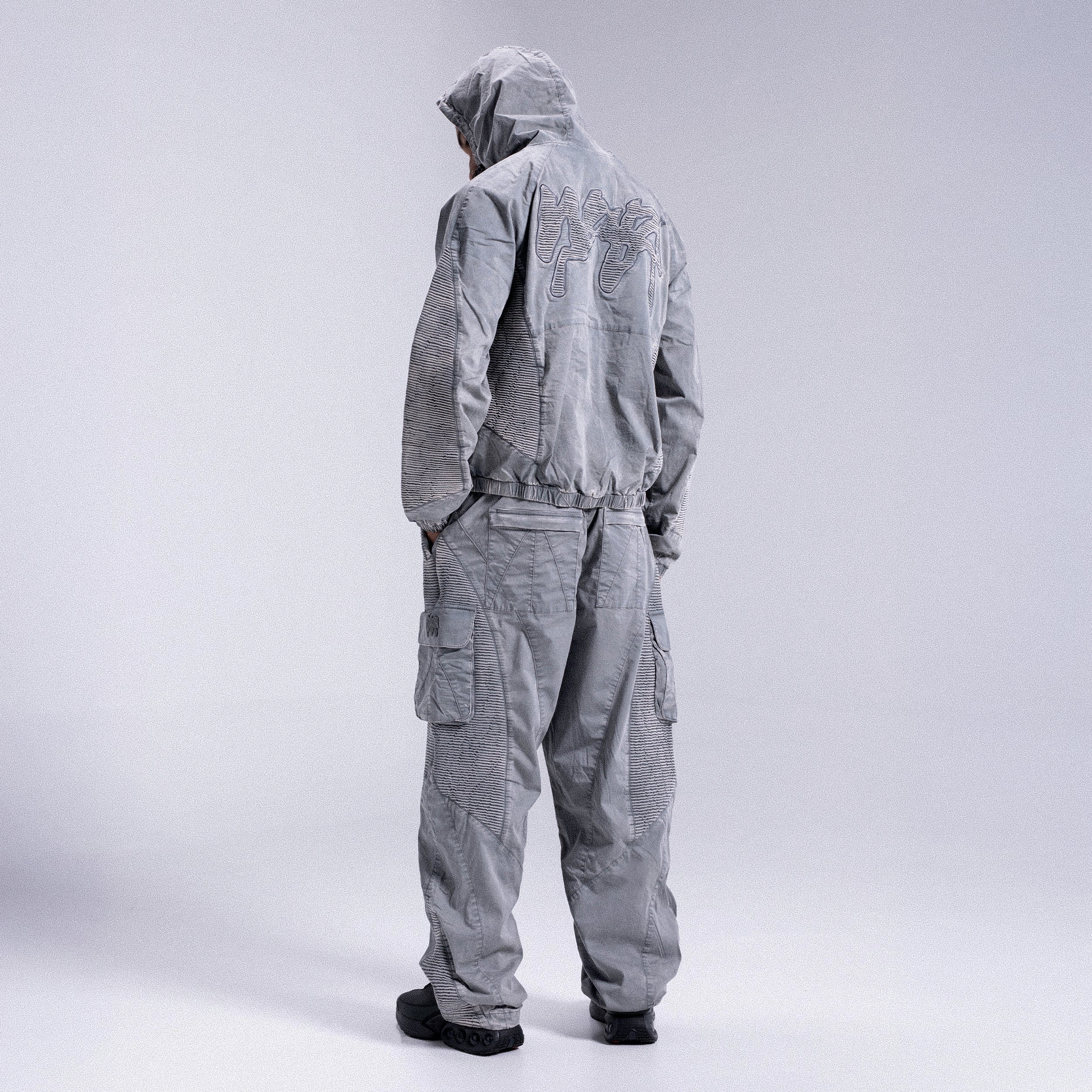 Track Pants STRIPE Light Grey