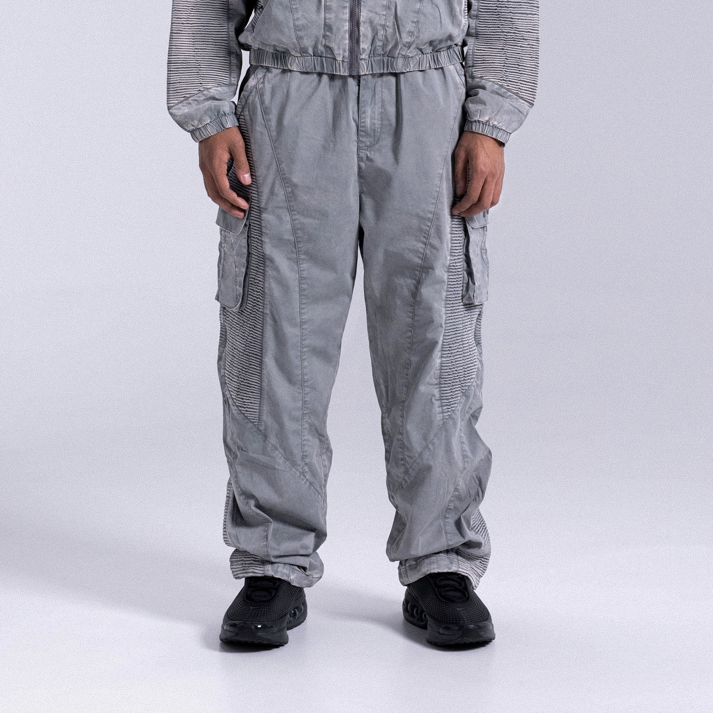 Track Pants STRIPE Light Grey